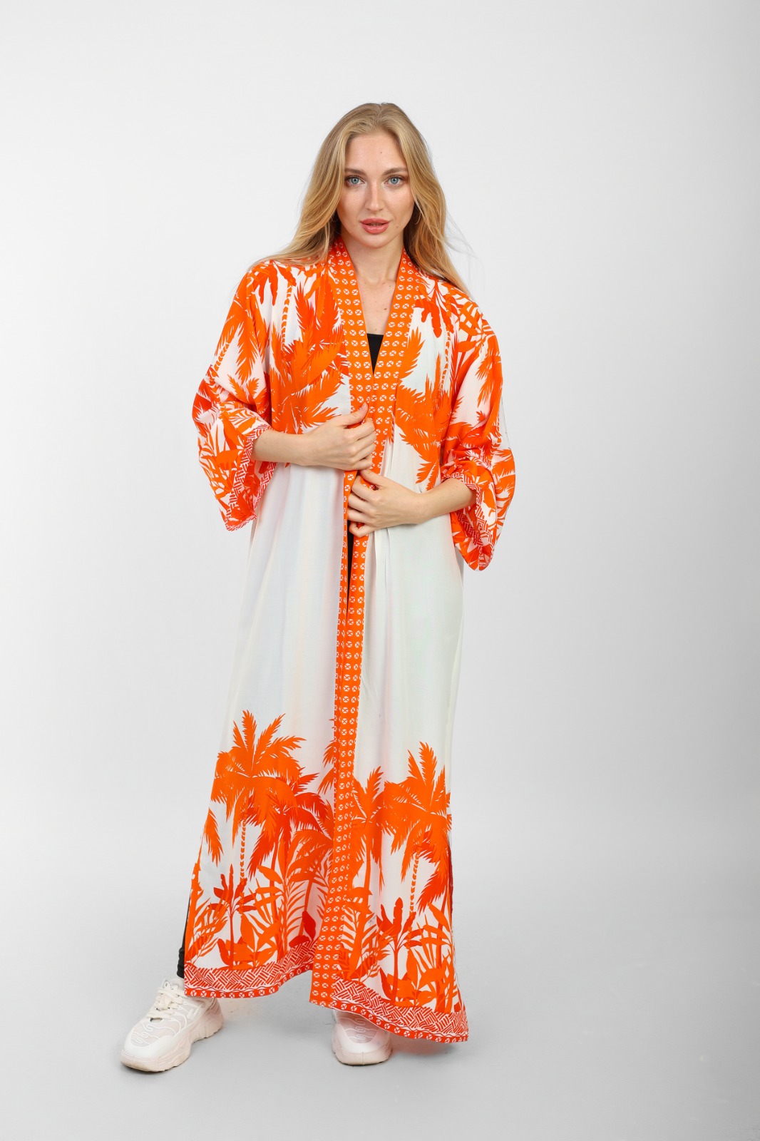 Palm Long kimono